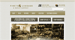 Desktop Screenshot of finksluggage.com